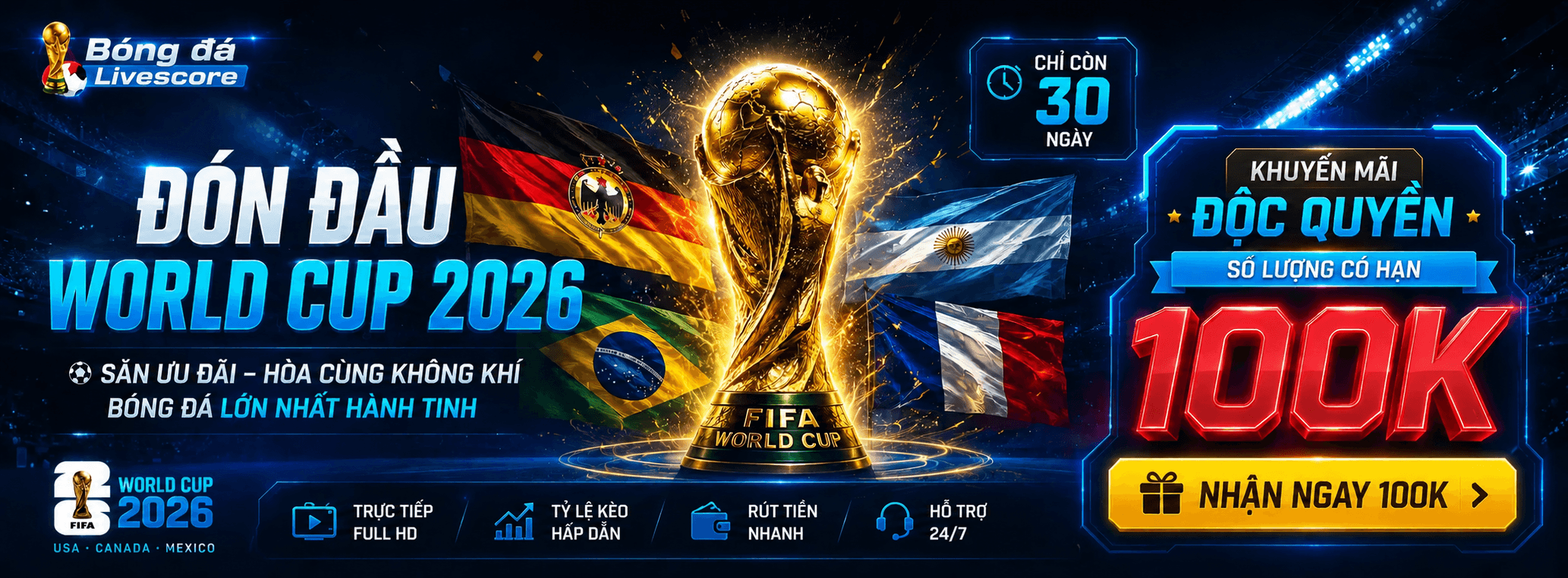 Trực tiếp Argentina vs Austria 23/06/2026 - Bóng Đá Live TV 77 - Xem trực tiếp bóng đá full HD, link xem bóng đá trực tuyến hôm nay miễn phí tại Bóng Đá Live TV 77